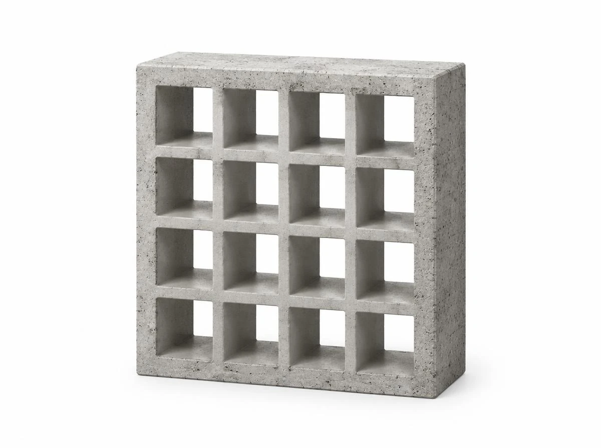 Cobogós quadrados 50 × 50 cm — Grade 4 × 4