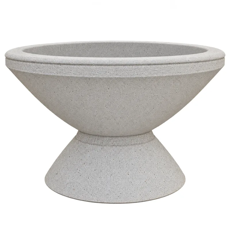 VASO 17 — Bem-te-vi, vaso pré-moldado de concreto